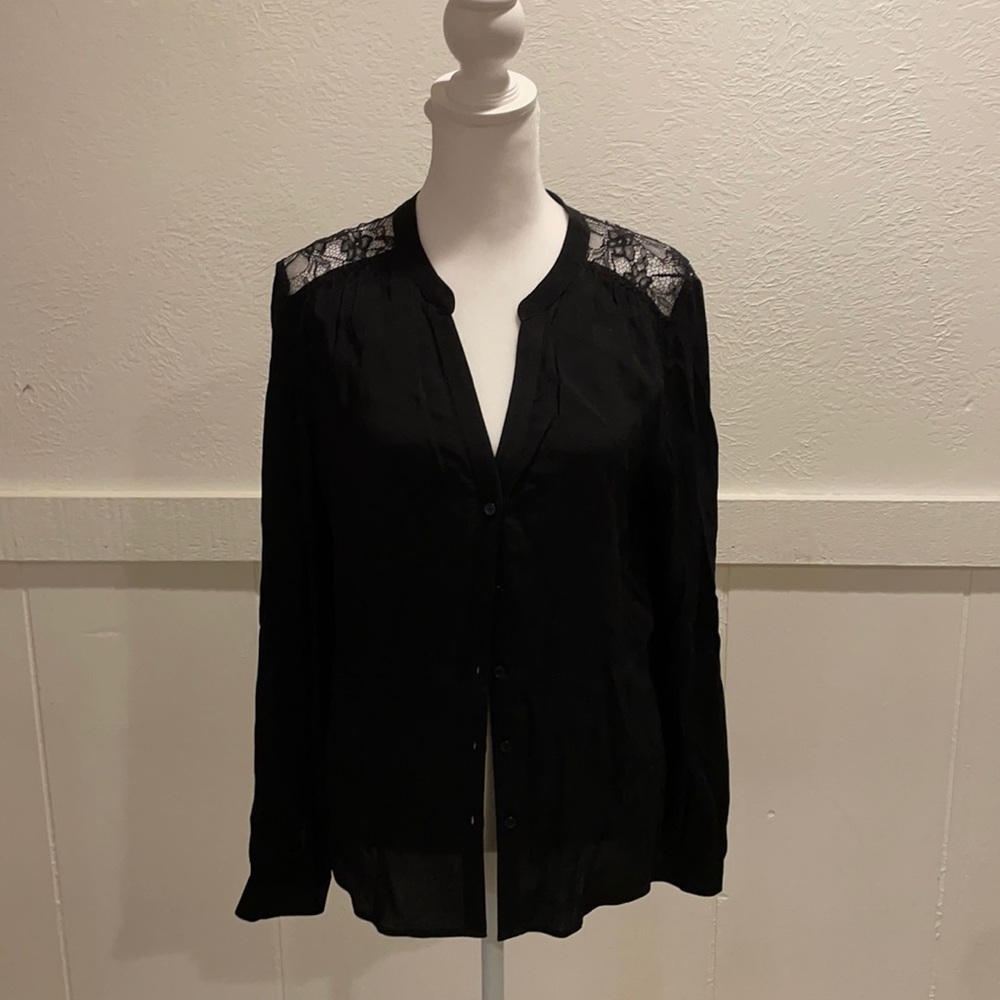Bebe Black Blouse